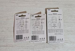Candados Amig Latón con Llave (3 Unidades)