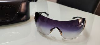 Gafas de sol Bulgari negras con pedrería