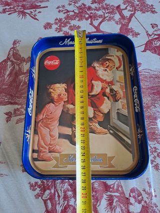 Vassoio Coca Cola Natale Babbo Natale Bambino