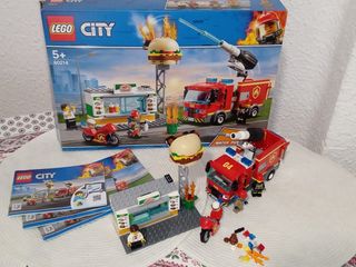 Lego City 60214 Camión Bomberos Hamburguesería