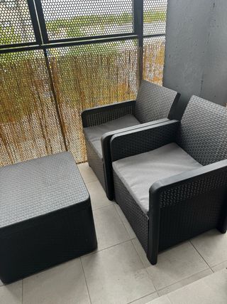 Set terraza / jardin ratán sintético