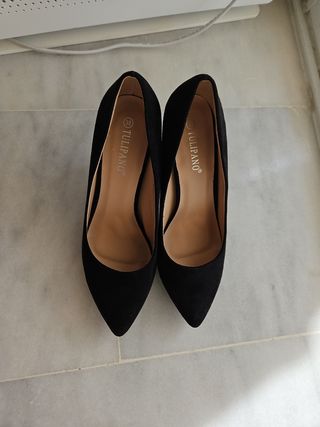 Zapatos de tacón Tulipano negros talla 38