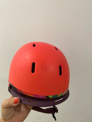 Casco de esquí infantil fucsia