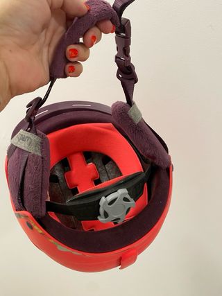 Casco de esquí infantil fucsia