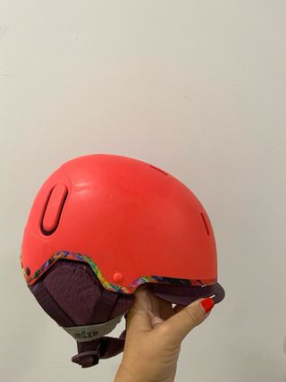 Casco de esquí infantil fucsia