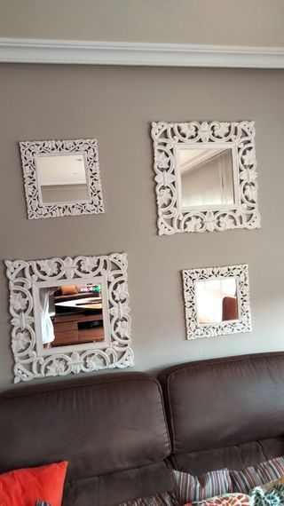 Espejos Decorativos Blanco Zara Home
