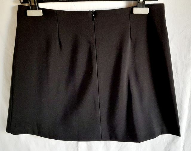 Minigonna in cotone nera