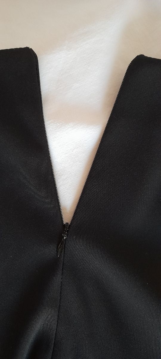 Minigonna in cotone nera