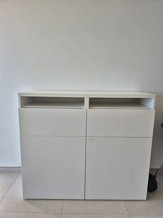 Mueble aparador cajonera blanco