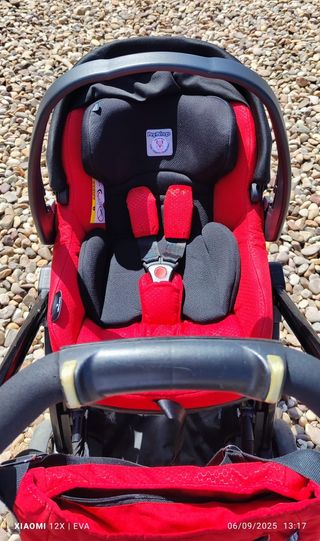 Cochecito Trío Peg Perego, base Isofix, silla gr1