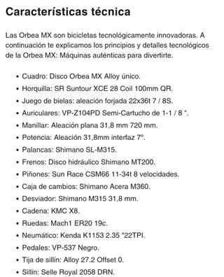 Orbea MX 50 29 MTB 2021 talla M