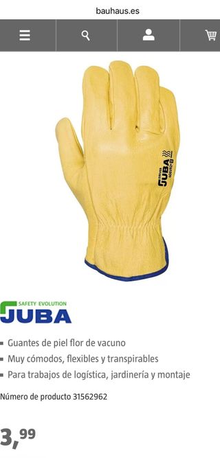 Guantes de piel