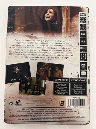Saw II Edición Especial Limitada DVD