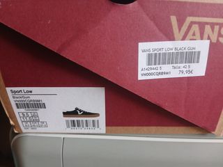 Zapatillas Vans Sport Low - Negro Goma
