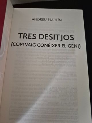 TRES DESITJOS Juvenil de A. Martin