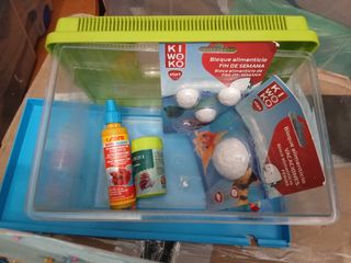 Pecera mediana con accesorios