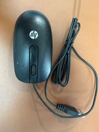 Ratón HP Negro con Cable USB#672654