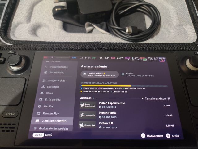 Steam deck 1TB + SD 512GB