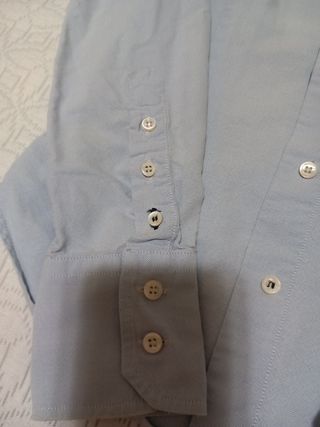 Blusa manga larga mujer azul