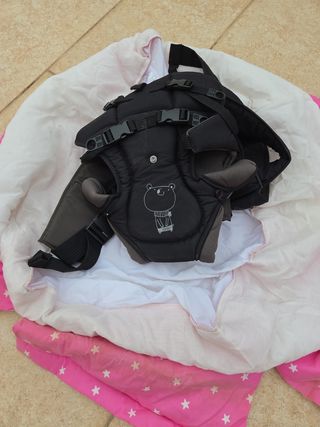 Mochila porta bebés con osito