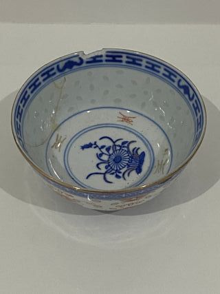 Tazón/cuenco de porcelana vintage china