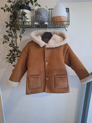Abrigo borrego Mango T. 2-3 años (98cm)
