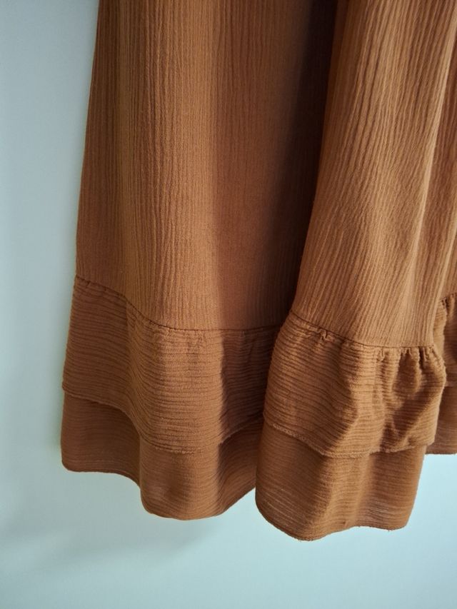 Vestido marrón mujer