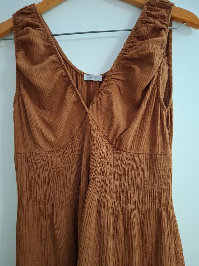 Vestido marrón mujer