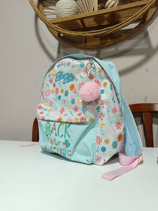 Mochila escolar Back to Nature floral