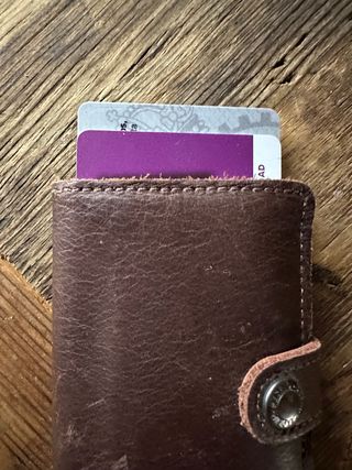 Cartera de cuero vintage