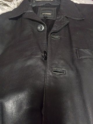 Americana piel Jack Jones Negra