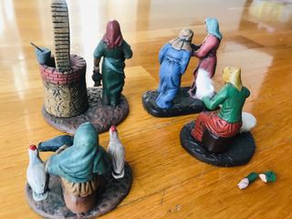 Figuras de belén artesanales. 8 cm