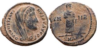 Moneda romana.Divus Constantino I – follis. Ref:04
