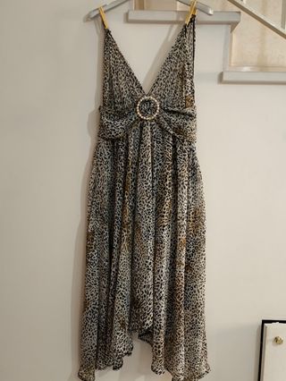 Vestitino donna fantasia leopardata