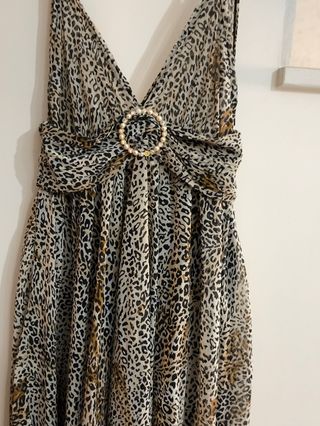 Vestitino donna fantasia leopardata