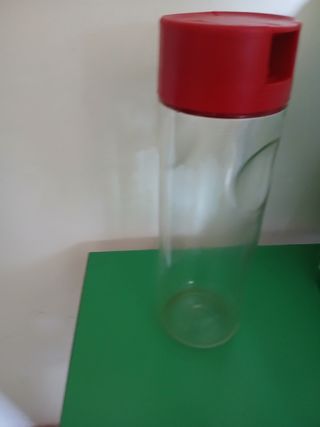Oliera Tupperware Vetro Rosso