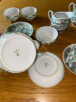 Juego de té japonés auténtico.