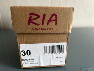 Menorquinas Ria Piel Azul Marino Infantil Talla 30