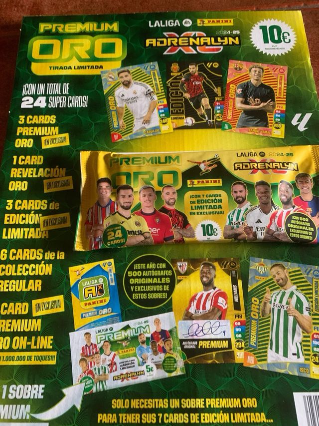 Sobre Premium Oro Adrenalyn 24/25 sin abrir