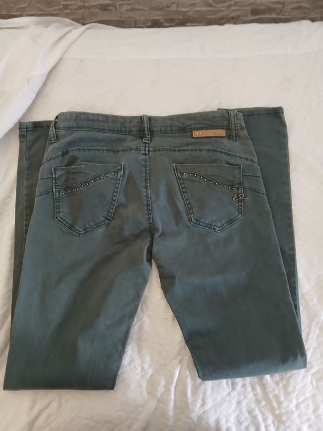 Pantaloni donna Yes Zee verde oliva