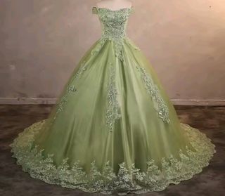 Vestido de Quinceañera Verde