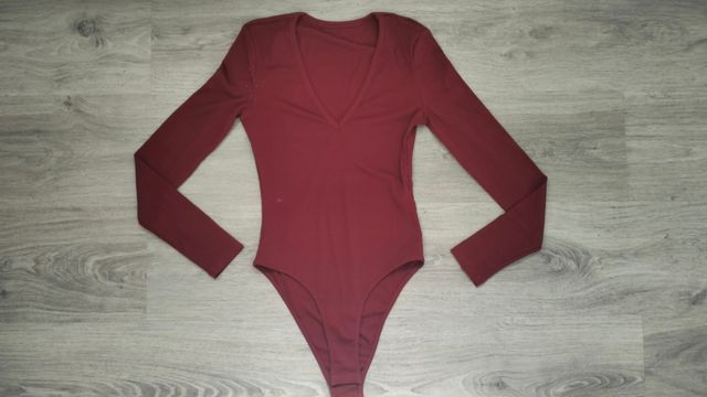 Body de manga larga rojo