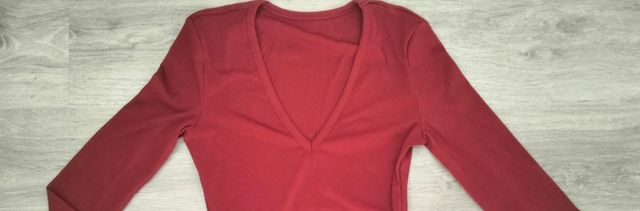 Body de manga larga rojo