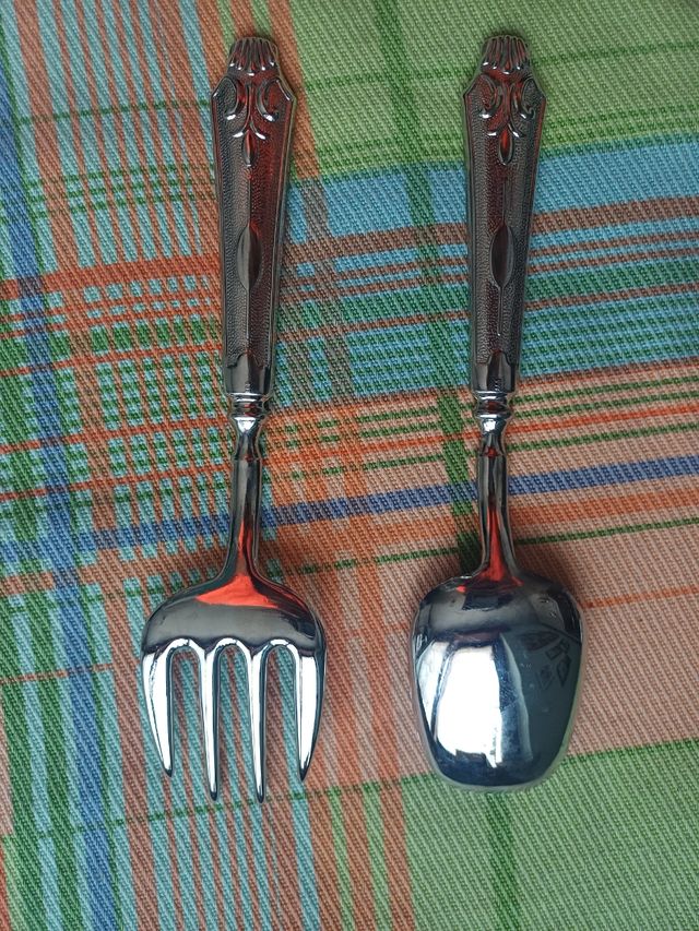 Posate da servizio placcato argento 800