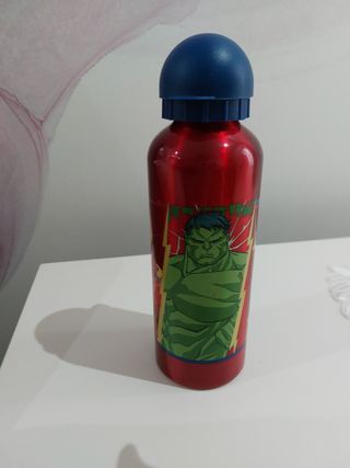 Borraccia hulk, capitan, aironman flash, avengers.