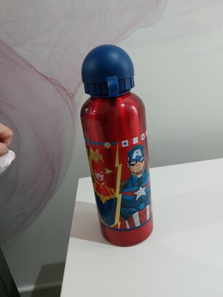 Borraccia hulk, capitan, aironman flash, avengers.