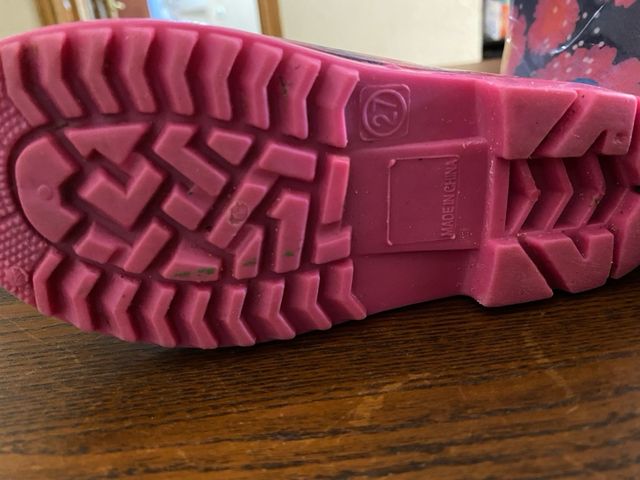 Botas de agua niña talla 27 flores