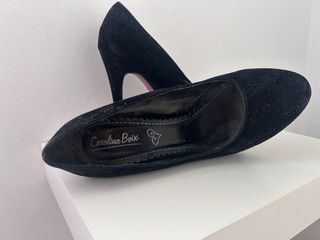 Zapatos tacón ante negro talla 37