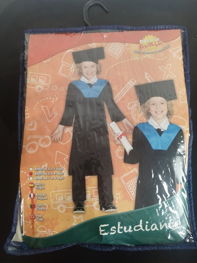 Disfraz de graduación infantil