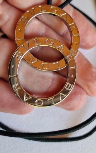 Collar Bulgari Doble Aro plata 